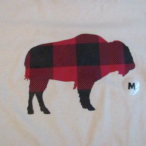 Columbia  Plaid Buffalo Graphic Tee Shirt NWOT